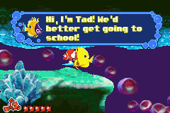 Disney•Pixar Finding Nemo | Game Boy Advance | gameplay screenshot | region=North America | source-country= | zypher-v2 | moby-a94f3df29332 | Data by MobyGames.com