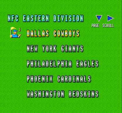 Super Play Action Football | SNES | gameplay screenshot | region=North America | source-country= | zypher-v2 | moby-5d887fa076d7 | Data by MobyGames.com