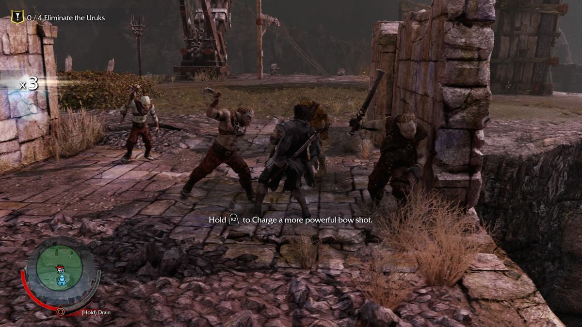 Middle-Earth: Shadow of Mordor | PlayStation 4 | gameplay screenshot | Data by MobyGames.com