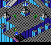 
Marble Madness | NES | gameplay screenshot | Data by MobyGames.com