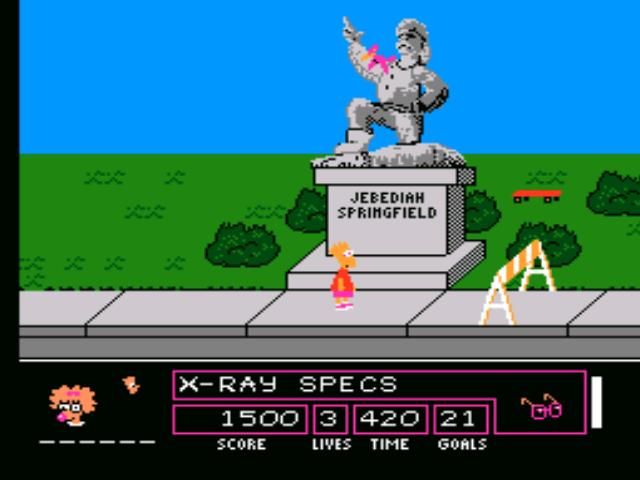 
The Simpsons: Bart vs. the Space Mutants | NES | gameplay screenshot | Data by MobyGames.com