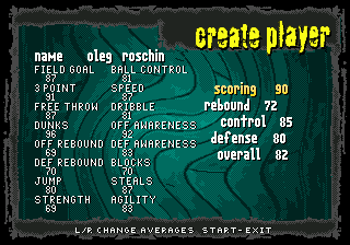 
NBA Live 97 | Genesis | gameplay screenshot | Data by MobyGames.com