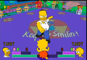 
The Simpsons Wrestling | PlayStation | gameplay screenshot | Data by MobyGames.com