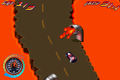 Hot Wheels: All Out | Game Boy Advance | gameplay screenshot | region=North America | source-country= | zypher-v2 | moby-a4584a9eeaa5 | Data by MobyGames.com