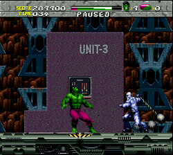
The Incredible Hulk | SNES | gameplay screenshot | Data by MobyGames.com