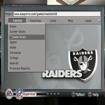 Madden NFL 06 | PlayStation 2 | gameplay screenshot | region=North America | source-country= | zypher-v2 | moby-5cc112c6db27 | Data by MobyGames.com