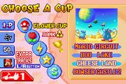Mario Kart: Super Circuit | Game Boy Advance | gameplay screenshot | region=North America | source-country= | zypher-v2 | moby-c63f40f9e283 | Data by MobyGames.com