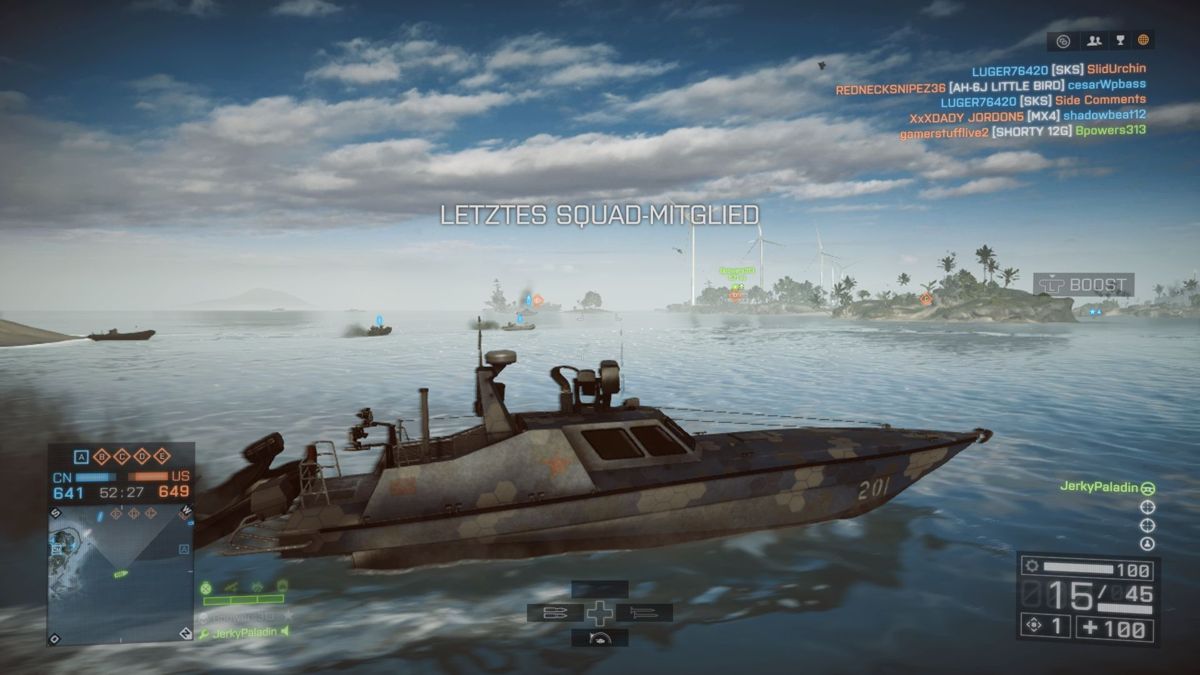 
Battlefield 4 | Xbox One | gameplay screenshot | Region: North America | source-country= | Data by MobyGames.com