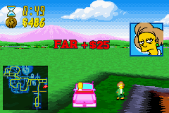
The Simpsons: Road Rage | Game Boy Advance | gameplay screenshot | Data by MobyGames.com