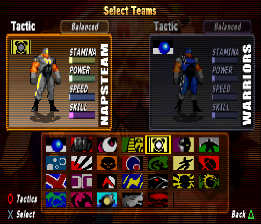 
Rageball | PlayStation | gameplay screenshot | Data by MobyGames.com