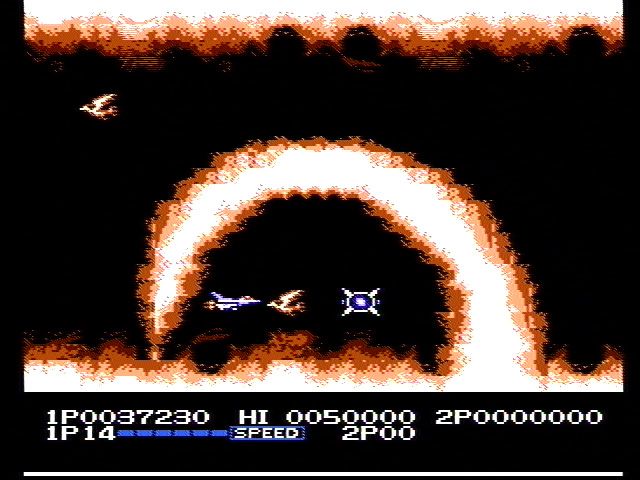 
Life Force | NES | gameplay screenshot | Data by MobyGames.com