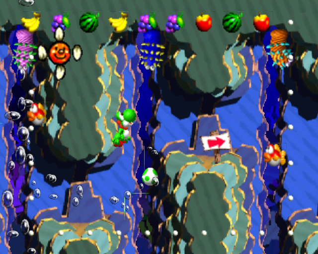 Yoshi's Story | Nintendo 64 | gameplay screenshot | region=North America | source-country= | zypher-v2 | moby-ef3919808757 | Data by MobyGames.com