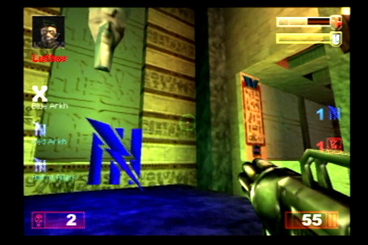 
Unreal Tournament | PlayStation 2 | gameplay screenshot | Region: North America | source-country= | Data by MobyGames.com