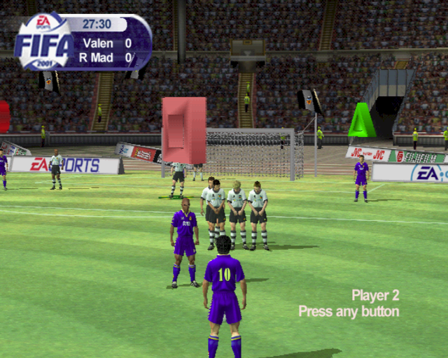 
FIFA 2001: Major League Soccer | PlayStation 2 | gameplay screenshot | Region: North America | source-country= | Data by MobyGames.com