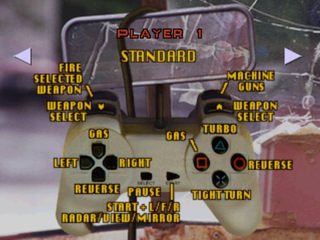 
Twisted Metal | PlayStation | gameplay screenshot | Data by MobyGames.com