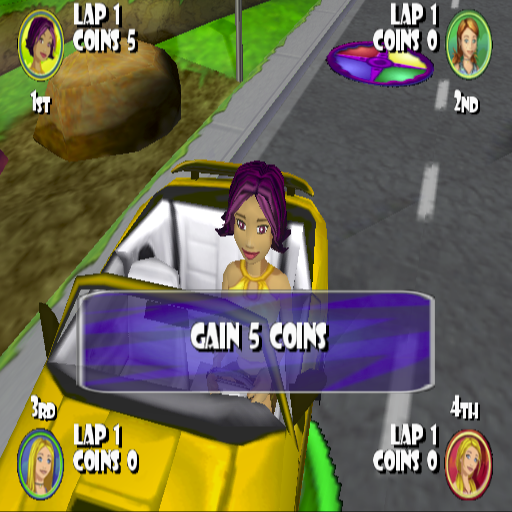 Mary-Kate and Ashley: Sweet 16 - Licensed to Drive | PlayStation 2 | gameplay screenshot | Data by MobyGames.com