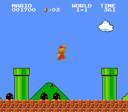 
Super Mario Bros | NES | gameplay screenshot | Data by MobyGames.com