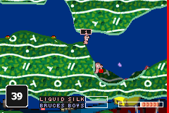 
Worms World Party | Game Boy Advance | gameplay screenshot | Region: North America | source-country= | Data by MobyGames.com
