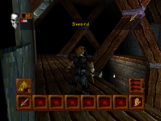 
Deathtrap Dungeon | PlayStation | gameplay screenshot | Region: North America | source-country= | Data by MobyGames.com