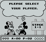 Mickey's Dangerous Chase | Game Boy | gameplay screenshot | region=North America | source-country= | zypher-v2 | moby-8f756781022b | Data by MobyGames.com