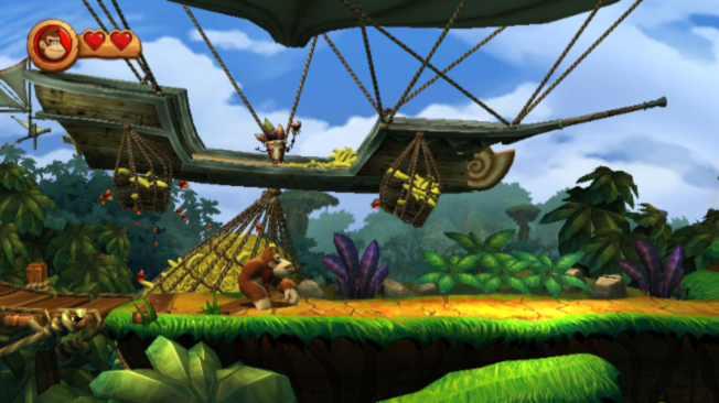 Donkey Kong Country Returns | Wii | gameplay screenshot | region=North America | source-country= | zypher-v2 | moby-36bfc467f9d5 | Data by MobyGames.com