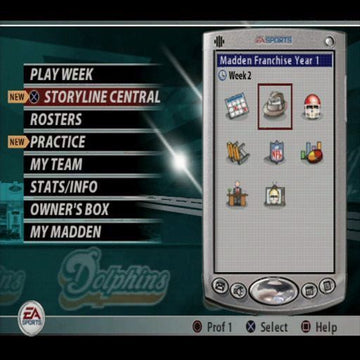 Madden NFL 2005 | PlayStation 2 | gameplay screenshot | region=North America | source-country= | zypher-v2 | moby-047612b3a249 | Data by MobyGames.com