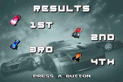 Hot Wheels: All Out | Game Boy Advance | gameplay screenshot | region=North America | source-country= | zypher-v2 | moby-6d3984885fbe | Data by MobyGames.com