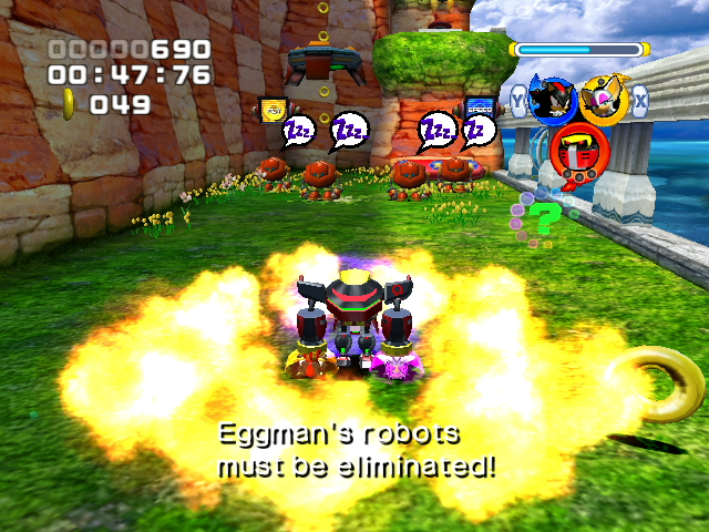 Sonic Heroes | GameCube | gameplay screenshot | region=North America | source-country= | zypher-v2 | moby-b9be74d1f3be | Data by MobyGames.com