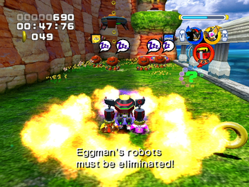 Sonic Heroes | GameCube | gameplay screenshot | region=North America | source-country= | zypher-v2 | moby-b9be74d1f3be | Data by MobyGames.com