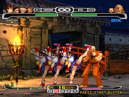 
Capcom vs. SNK Pro | PlayStation | gameplay screenshot | Data by MobyGames.com