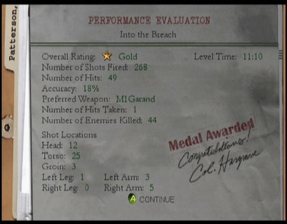 Medal of Honor: Frontline | Xbox | gameplay screenshot | region=North America | source-country= | zypher-v2 | moby-2dc435920be3 | Data by MobyGames.com