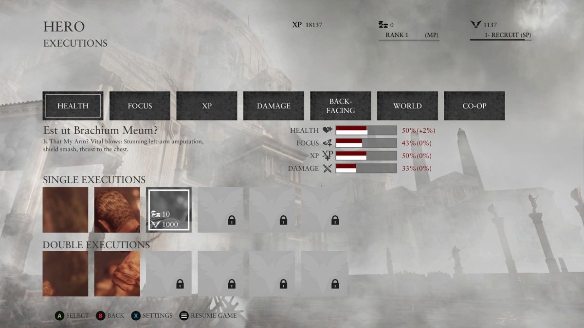Ryse: Son of Rome - Day One Edition | Xbox One | gameplay screenshot | Data by MobyGames.com