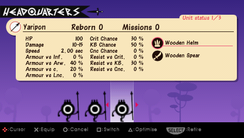 Patapon | PSP | gameplay screenshot | region=North America | source-country= | zypher-v2 | moby-ed902c676dbc | Data by MobyGames.com