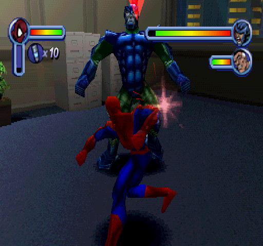 
Spider-Man | PlayStation | gameplay screenshot | Region: North America | source-country= | Data by MobyGames.com