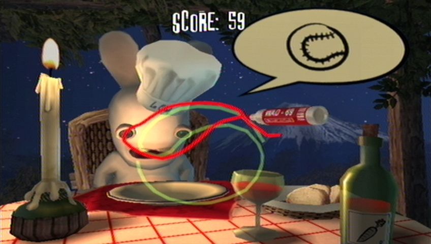 Rayman: Raving Rabbids | Wii | gameplay screenshot | region=North America | source-country= | zypher-v2 | moby-666d098c91fd | Data by MobyGames.com