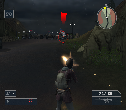 
Mercenaries: Playground of Destruction | PlayStation 2 | gameplay screenshot | Data by MobyGames.com