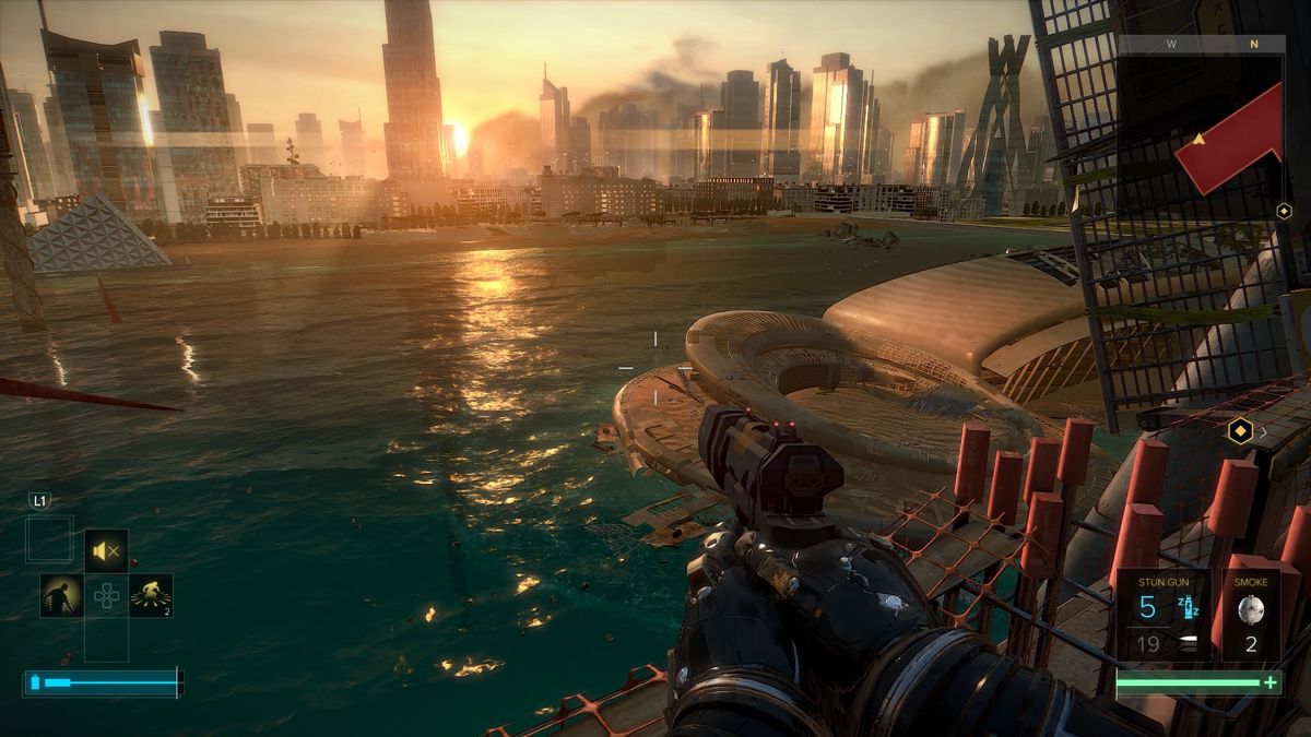 Deus Ex: Mankind Divided | PlayStation 4 | gameplay screenshot | Data by MobyGames.com