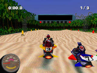 Jet Moto 2 | PlayStation | gameplay screenshot | region=North America | edition=greatest hits | source-country= | zypher-v2 | moby-a1e35980af69 | Data by MobyGames.com