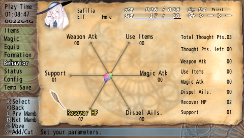 Valhalla Knights | PSP | gameplay screenshot | region=North America | source-country= | zypher-v2 | moby-588beff6011c | Data by MobyGames.com