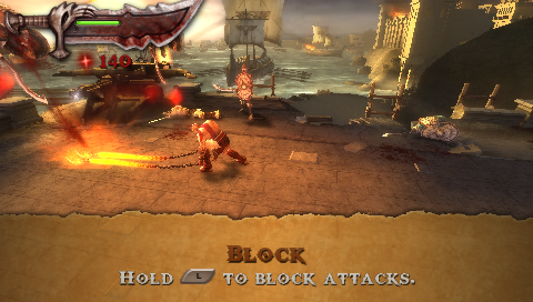 
God of War: Chains of Olympus | PSP | gameplay screenshot | Data by MobyGames.com