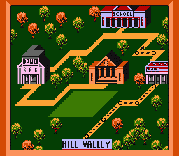 
Back to the Future | NES | gameplay screenshot | Data by MobyGames.com
