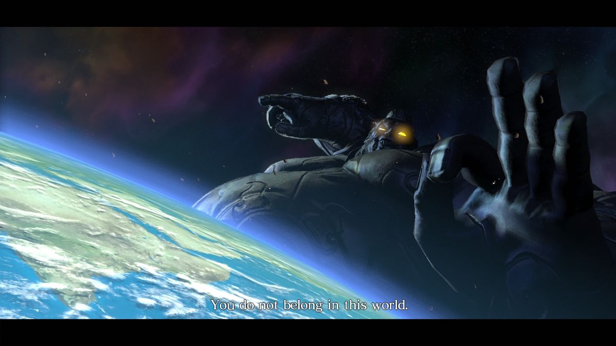 Asura's Wrath | PlayStation 3 | gameplay screenshot | region=North America | source-country= | zypher-v2 | moby-a4ca386a2edf | Data by MobyGames.com