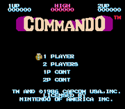 
Commando | NES | gameplay screenshot | Data by MobyGames.com