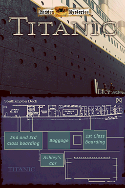 
Hidden Mysteries: Titanic - Secrets of the Fateful Voyage | Nintendo DS | gameplay screenshot | Data by MobyGames.com