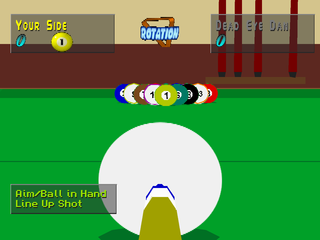 
Virtual Pool | PlayStation | gameplay screenshot | Data by MobyGames.com