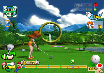 Mario Golf: Toadstool Tour | GameCube | gameplay screenshot | region=North America | source-country= | zypher-v2 | moby-b1cfa1ca736c | Data by MobyGames.com