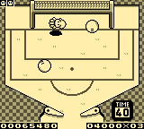 
Kirby's Pinball Land | Game Boy | gameplay screenshot | Data by MobyGames.com