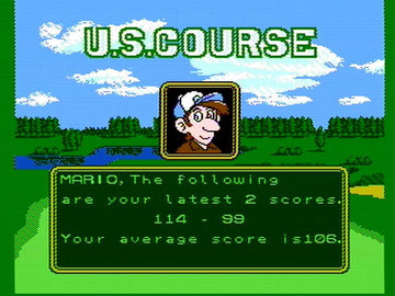 
NES Open Tournament Golf | NES | gameplay screenshot | Data by MobyGames.com
