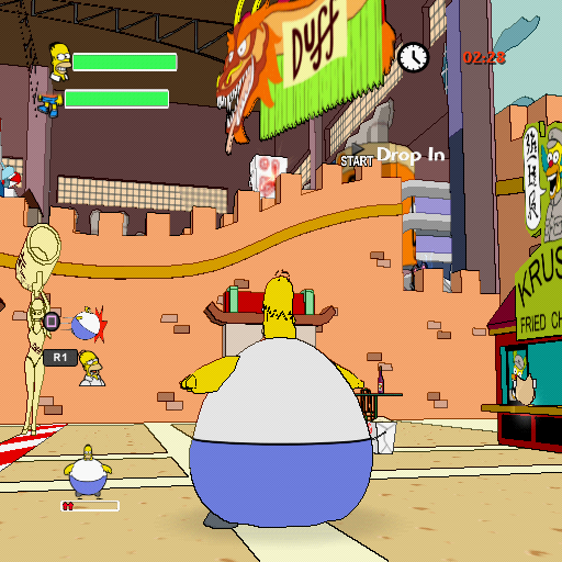 The Simpsons Game | PlayStation 2 | gameplay screenshot | region=North America | source-country= | zypher-v2 | moby-470397e99d17 | Data by MobyGames.com