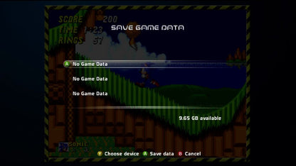Sonic's Ultimate Genesis Collection | Xbox 360 | gameplay screenshot | region=North America | source-country= | zypher-v2 | moby-f2d105717c1b | Data by MobyGames.com